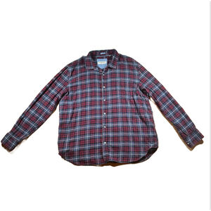 Men's Tallwoods Flannel Shirt XL Red Gray Blue-ish/Purple-ish Plaid Button Down
